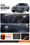 Nissan Qashqai (2021-2024) Compatible Glove Box Cover, Glove Box Case - Black-Blue - Ni021