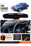Ford Taunus (1985-1994) Compatible Glove Box Protection, Glove Box Cover, Glove Box Case - Black-Blue - Fo035