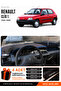 Renault Clio 1 (1990-1998) Compatible Glove Box Cover, Glove Box Case - Black-Blue - Re006