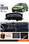 Ford Fi̇esta Type 1 (2002-2009) Compatible Glove Box Cover, Glove Box Case - Black-Blue - Fo007
