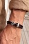 Anchor Rudder Sailor Brown Black Braided Leather Men's Bracelet M035G