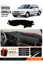 Toyota Corolla Legendary Model (1991-1997) Compatible Dashboard Cover - Black-Brown - To012