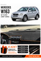 Mercedes W163 M-Class (1997-2005) Compatible Glove Box Cover, Glove Box Case - Black-Brown - Mb016