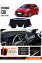 Hyundai̇ İ30 (2012-2016) Compatible Torpedo Protection, Torpedo Cover, Torpedo Case - Black-Blue - Hu005