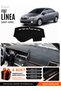 Fiat Linea (2007-2015) Compatible Glove Box Protection, Glove Box Cover, Glove Box Case - Black-Beige - Fi015