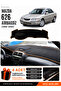Mazda 626 Without Airbags (1998-2000) Compatible Dashboard Cover, Dashboard Case - Black-Brown - Ma010