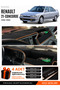 Renault 21 Concorde (1990-1996) Compatible Glove Box Cover, Glove Box Case - Black-Brown - Re005