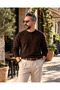 Men's Old Money Henley Collar 3 Button Knit Sweater - 2