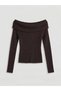 Design Kayık Yaka Women's Knitwear Sweater - 3