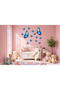 2 Large Blue Half Butterflies, Children's Room, Glass, Wall Sticker; 50 X 100 cm - 4