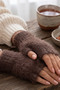 Plush Cut Finger Gloves - 8
