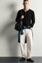 Men's Henley Collar Buttoned Oversize Sweatshirt - 3