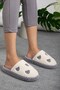 Unisex Women's Teddy Bear Pattern Fluffy Dowry Bundle House Slippers Non-Slip Sole House Slippers - 2