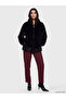 Esvab • Modern & Distinctive Stand Collar Drawstring Women's Fur Coat - 3