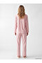 Two Mt Shop Quality Lcw Dream Pink Combed Cotton Patterned Long Sleeve Women's Pajama Set - 4