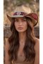 Women's Embroidered Cowboy Hat Wide Brim Western Hat Luxury Design Embroidered Hat - 7
