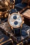 Brand V.2.45.2.414.4 45 mm Chronograph Men's Wristwatch with Black Leather Strap Sapphire Glass 10 Atm Water Resistance - 2