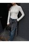 Finger-Interlocking Design Lined Cardigan with Zipper - 3
