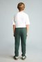 100% Cotton Oversize Printed Dark Green Boys' Sweatpants H5731A8/Gn536 - 5