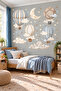 Fairytale Hot Air Balloons and Stars Children's Room Wall Sticker Set - 3
