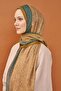 Lorena-Riva Shawl Tencel Guipure Pattern Olive Green - 4