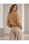 Camel Raglan Sleeve Knit Sweater - 5
