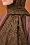 Lorena-Riva Shawl Tencel Guipure Pattern Brown - 4