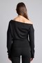 Slim Fit One Shoulder Long Sleeve Basic Sweatshirt I8676Ax26Au - 5