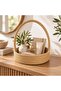 Decorative Knitted Basket with Handle - Organizer, Presentation and Organizing Basket - 5