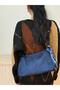 Women's Navy Blue Delfin Model Scarf Shoulder & Crossbody Bag - 7