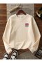 Women's London Printed Bisikletyaka Sweatshirt - 5