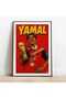 Rising Star Football Champion Canvas Wall Art – Comic Style Sports Poster, 30x40cm Black Floating Frame, Ready to Hang Home & Office Decor - 3