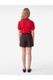 Viscose Blended Buttoned Pleated Short Shorts - 2