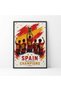 Spain World Cup 2026 Champions Canvas Wall Art – Team Victory Poster, 30x40cm Black Floating Frame, Ready to Hang Home & Office Decor - 4