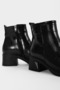 Drill Women's Buckle Detailed Crocodile Patterned Heeled Boots B4765 - 4
