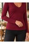 The Essential of Everyday Elegance – Women's Long Sleeve V-Neck Viscose Basic Blouse - 5