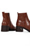 Drill Women's Buckle Detailed Crocodile Patterned Heeled Boots B4765 - 4