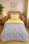 Veloura Luxe Single Sleeping Set |   100% Cotton Quilted Comforter, Elastic Fitted Sheet and Pillowcase - 2