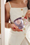 Shi̇ne Purple and Green 2-Piece Set 320 ml Glazed Porcelain Mug - 2