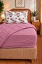 Veloura Luxe Single Sleeping Set |   100% Cotton Quilted Comforter, Elastic Fitted Sheet and Pillowcase - 3