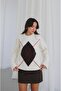 Ecru Elva Baklava Patterned Sweater - 3