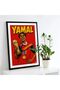 Rising Star Football Champion Canvas Wall Art – Comic Style Sports Poster, 30x40cm Black Floating Frame, Ready to Hang Home & Office Decor - 2