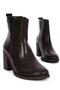 Camelia Women's Stitched Detailed Side Zipper Heeled Boots B4760 - 2