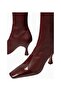Studio Maverick 90 Nappa Leather Square Toe, Elastic Back Victorian Heeled Ankle Boots - 4