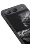 Spark 40 5g Compatible Printed, Matte Black, Soft Silicone, Protective, Shock Absorbing Cover, Case - 4