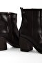 Camelia Women's Stitched Detailed Side Zipper Heeled Boots B4760 - 3