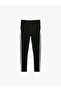 High Waist Piped Slim Fit Sports Leggings - 5