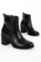 Camelia Women's Stitched Detailed Side Zipper Heeled Boots B4760 - 2