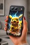 Spark 40 5g Compatible Printed, Matte Black, Soft Silicone, Protective, Shock Absorbing Cover, Case