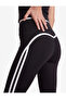 High Waist Piped Slim Fit Sports Leggings - 4